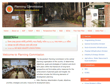Tablet Screenshot of plancomm.gov.bd